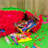Fax Potato - Pinatas Watermelon Cardboard Pinata, Stick and Blindfold Set - W42cm x D9cm x H36cm - Red