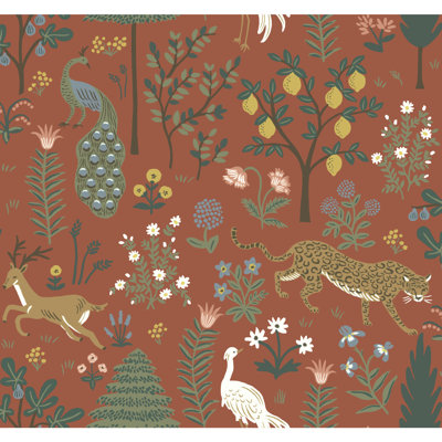 Menagerie Non-Woven Floral Wallpaper Roll