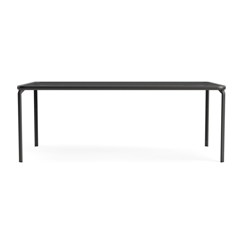 Kantan Outdoor Dining Table, Textured Pewter