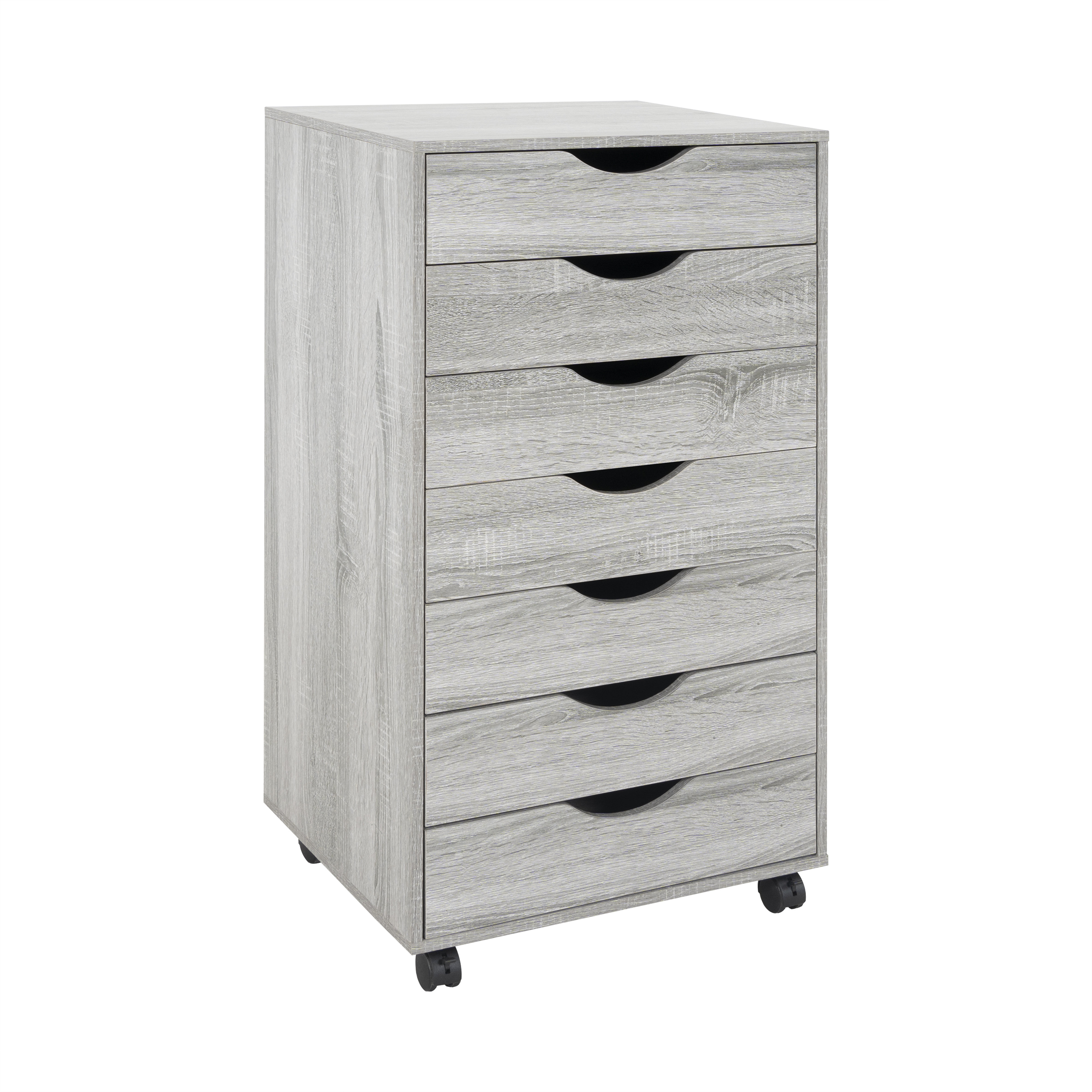 Latitude Run® Garysburg 7-Drawer Office Storage File Cabinet on Wheels ...