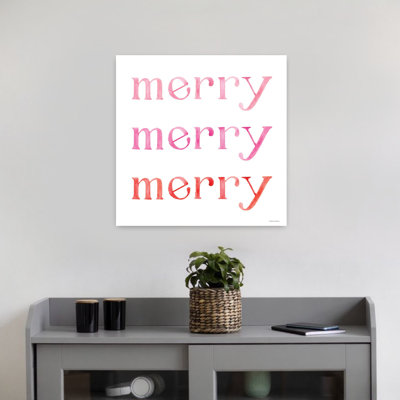 Merriment contemporain avec joyeuses fêtes de Noël