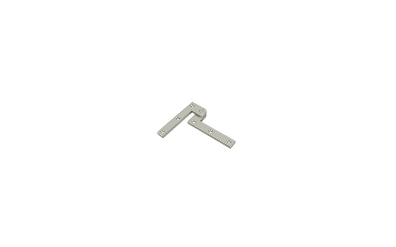 Deltana PH35U15 3-7/8" Height X 1/4" Thickness Fixed Pivot Door Hinge Brushed Nickel Pair