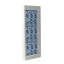 Ensemble de 2 sculptures suspendues bleues et blanches, décoration murale moderne, 12,5 po x 24,5 po