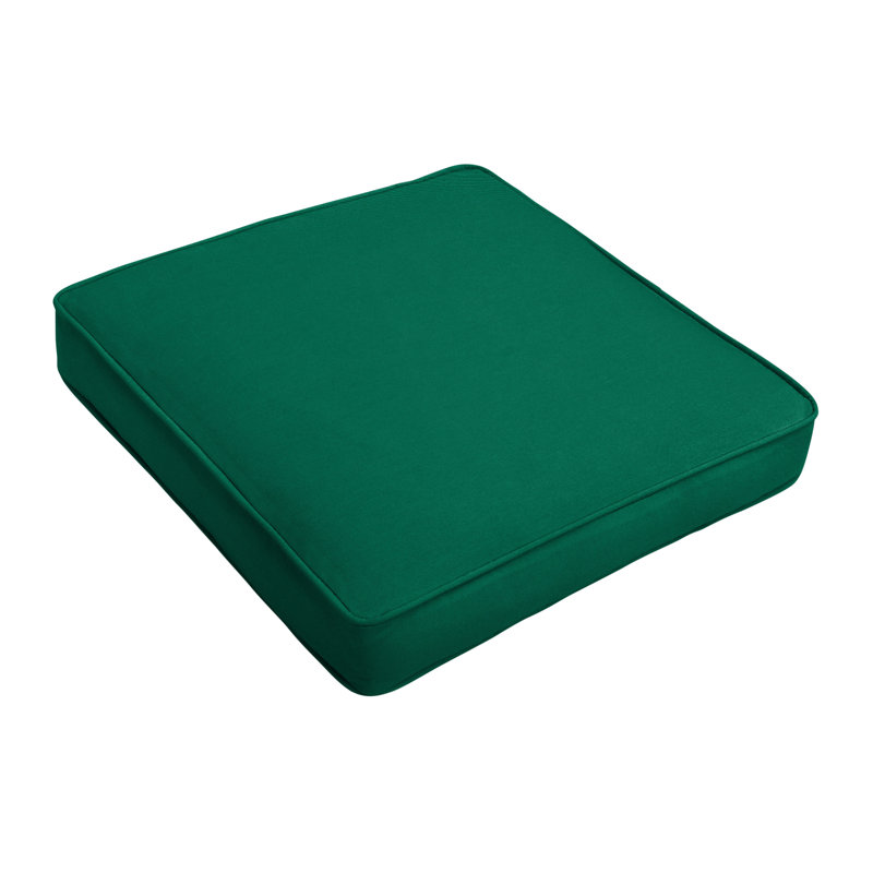 Libya Outdoor Sunbrella Cushion, 19" W x 19" D, Green