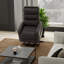 Fauteuil relevable en similicuir gris Bentley-2046171270