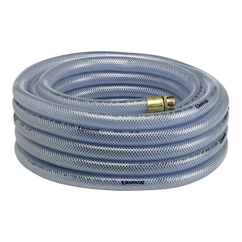 Boyau d'arrosage robuste ultra-transparent de qualité supérieure Underhill, H 1 po x L 1 200 po x P 1 200 po, Gris