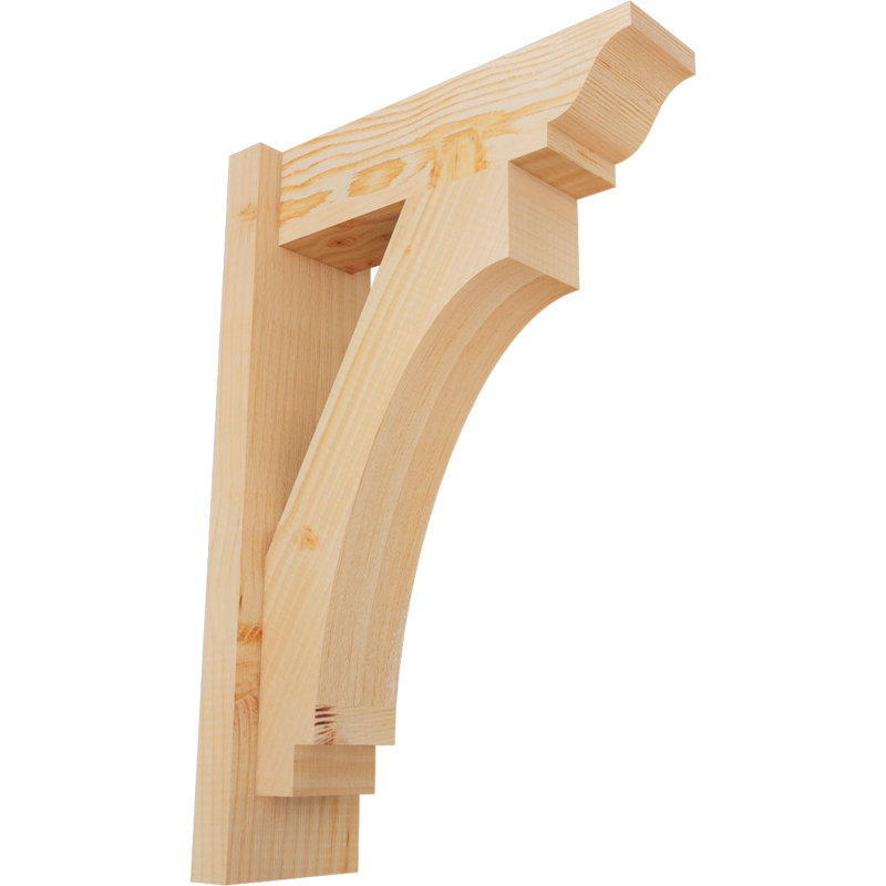 Persienne impériale traditionnelle, Sapin Douglas de 5 1/2 po (lisse), P 16 po x H 24 po