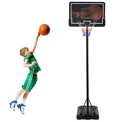 Pro Court Height Adjustable Portable Basketball System -  Panarciss, ZWWLK0092TS305