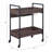 Rectangular Serving Cart With 2 Tier Shelf
