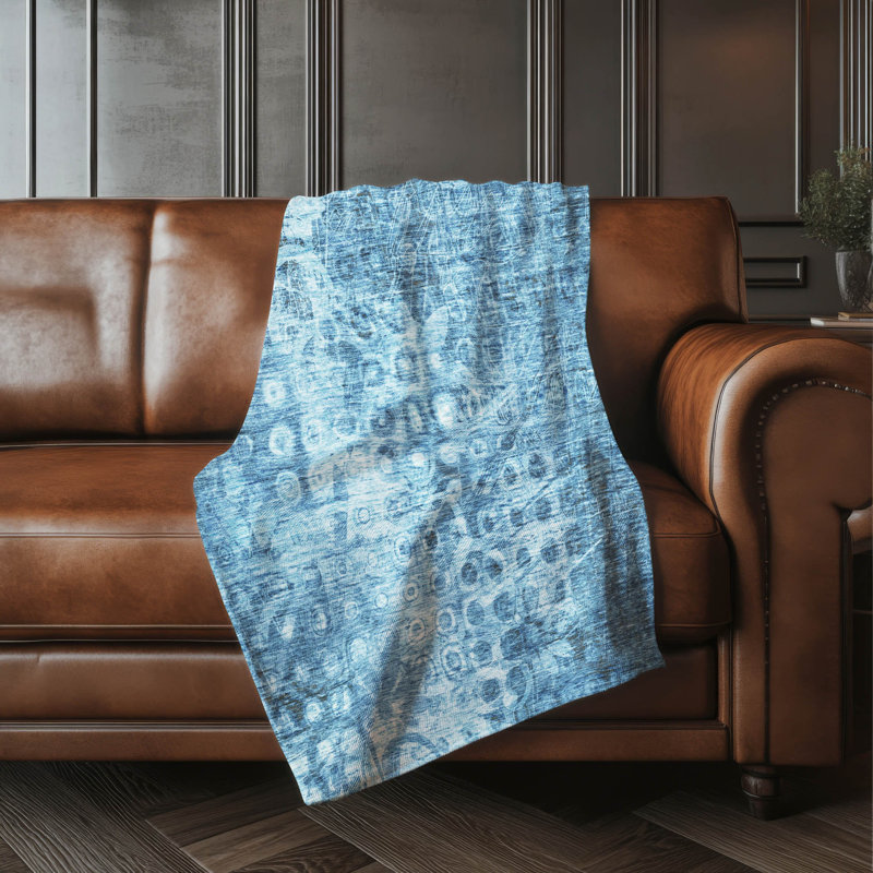 Jeté Sherpa ASB577 Addison, Bleu