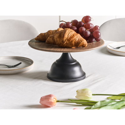 Cake Stand BRIOCHE Metal Black Cake Stand