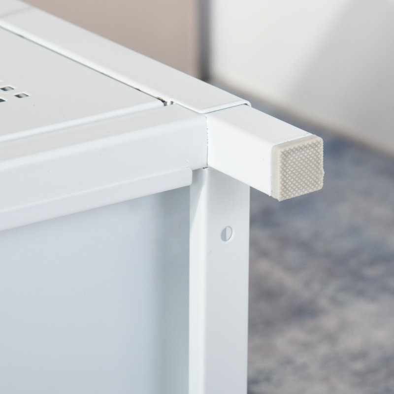 Evelina 39cm W Bedside Table, White