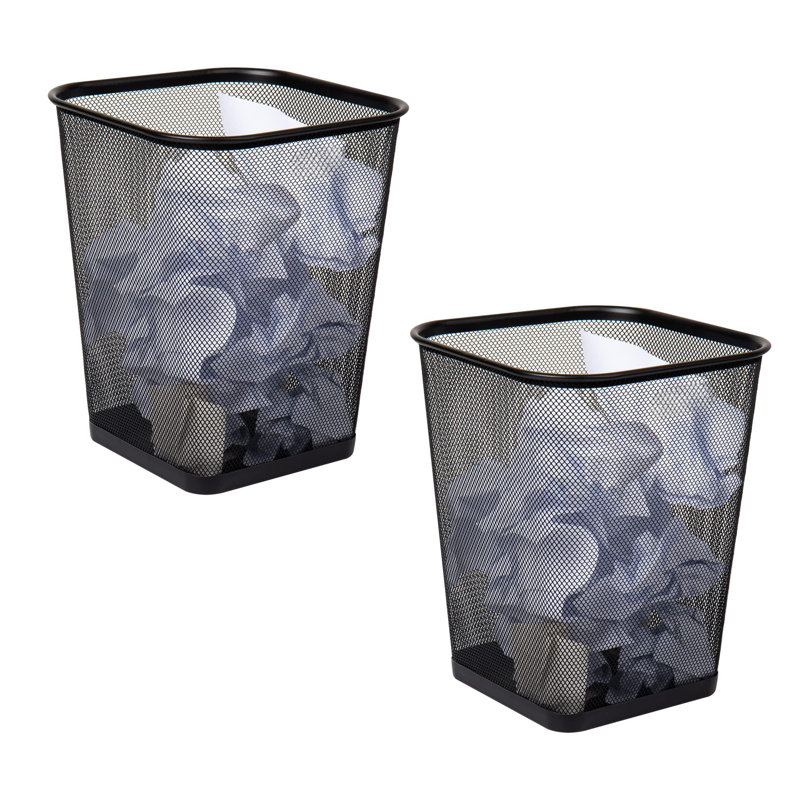 Poubelle en filet, capacité de 5 gallons (ensemble de 2 / noir), Black