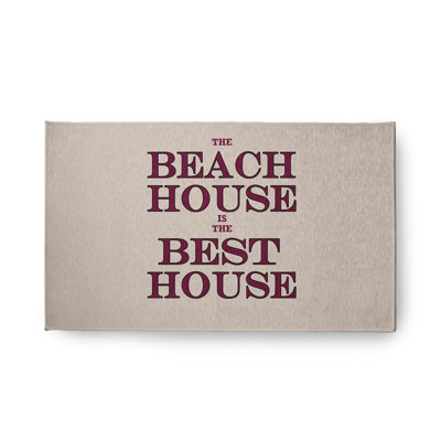 Tapis intérieur / extérieur rose / beige tissé à la machine Boland