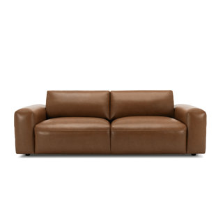 95'' Faux Leather Sofa