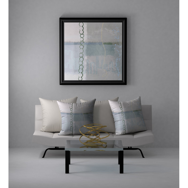 Abstract Throw Pillow, 18" H x 18" W