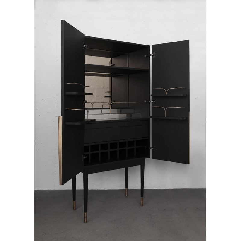 Perfidia Solid Wood Bar Cabinet