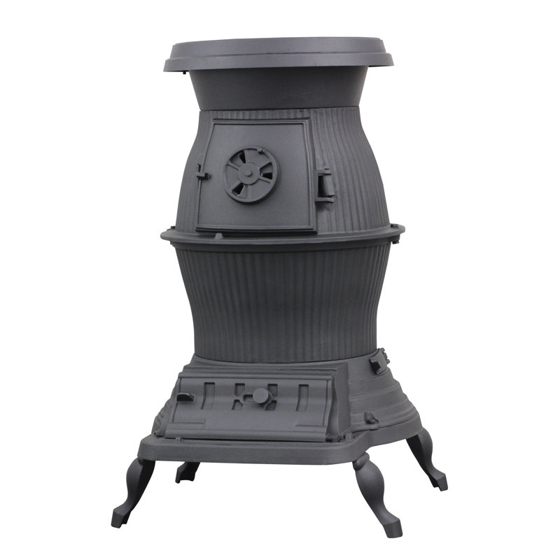 1500 sq. ft. Natural Vent Freestanding Charcoal Stove Free Standing Stove with Blower and with Adjustable Thermostat