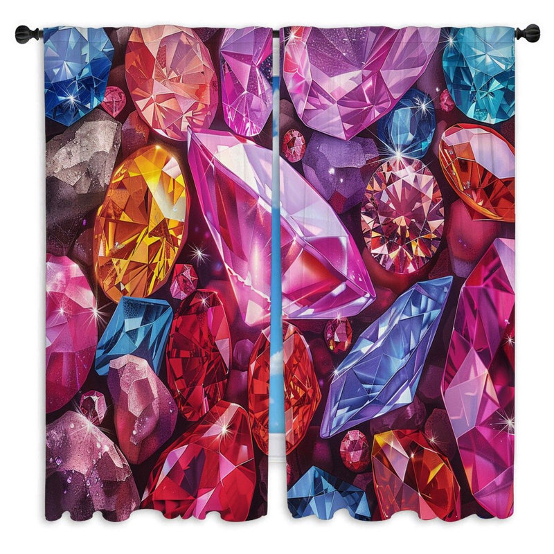 Rideaux de fenêtre Gems, L 56 po x L 78 po