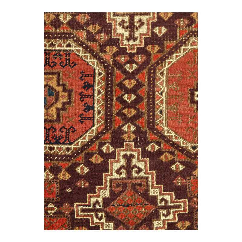 Oriental Area Rug in Brown
