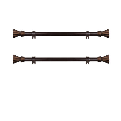 Tringle à rideaux simple réglable de 12 à 20 po Annegien