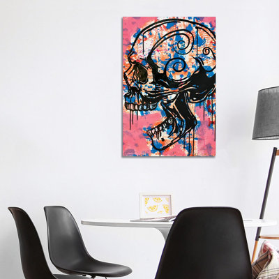 Screaming Skull I by Dean Russo - Painting on Canvas