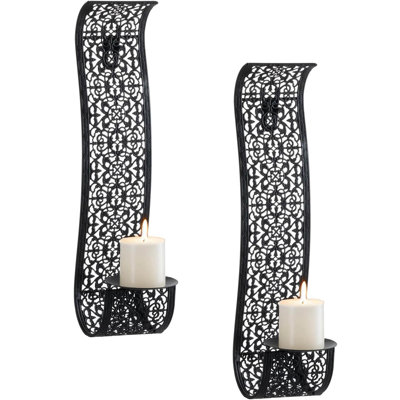 2 Piece Metal Wall Wall Sconce Set