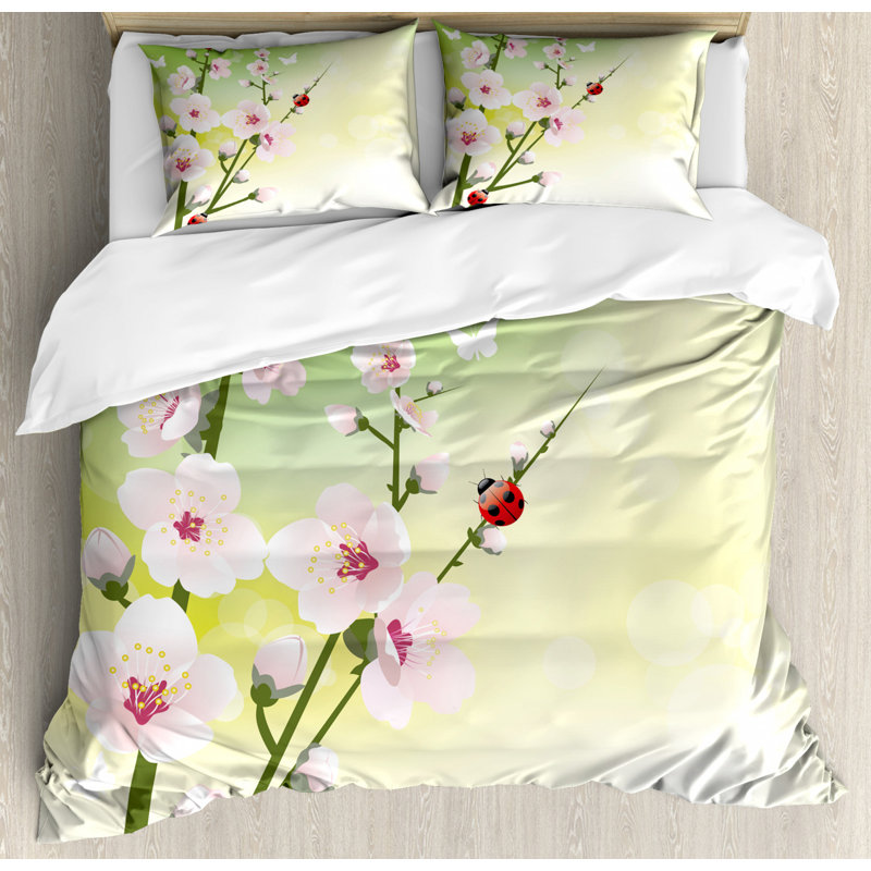 Eclectic Polyester Duvet Cover, Queen Duvet Cover + 2 Shams