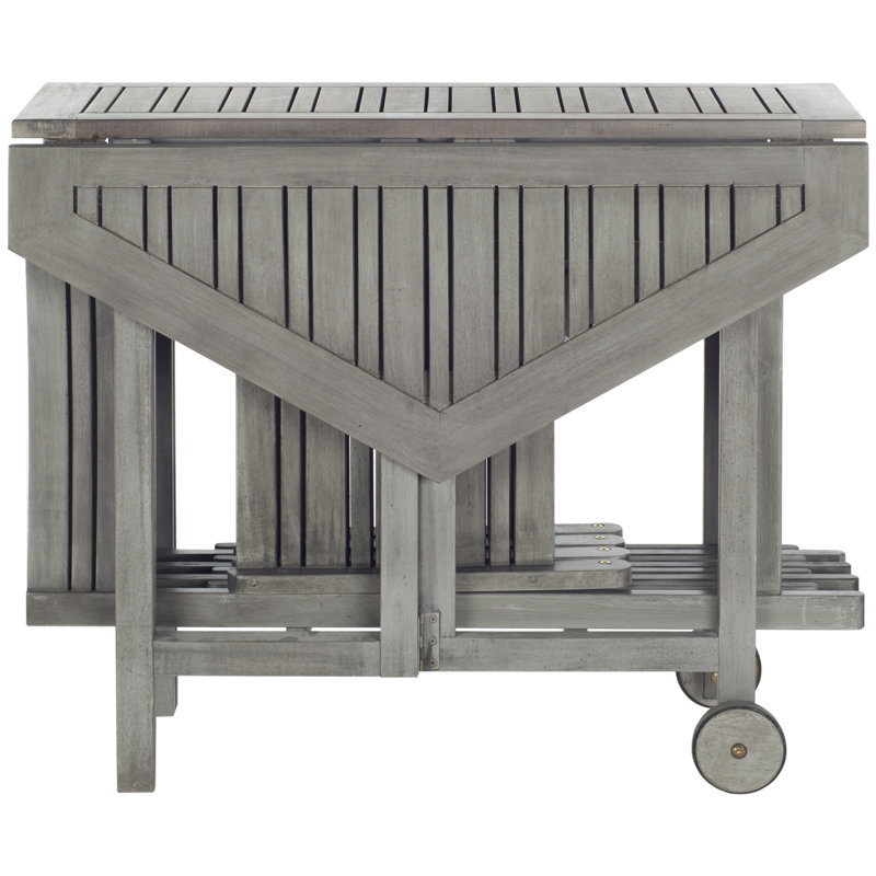Lagarde Hexagon 4-Person 40.9'' Long Dining Set, Gray Wash