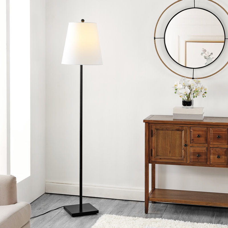 Lampe sur pied traditionnelle 69 po Paducah, Noir