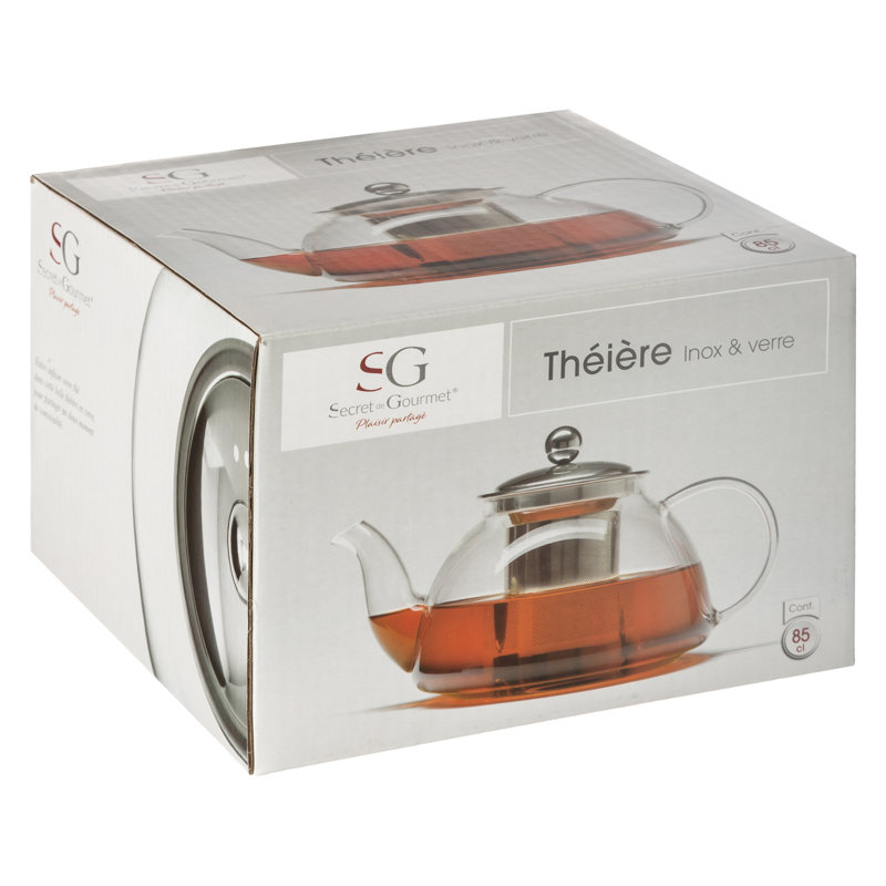 Symple Stuff 0.8ml Glass Teapot