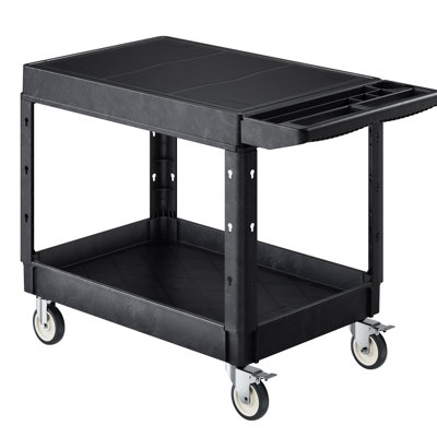 2-shelf Utility Cart 550 lbs Service Cart with Wheels