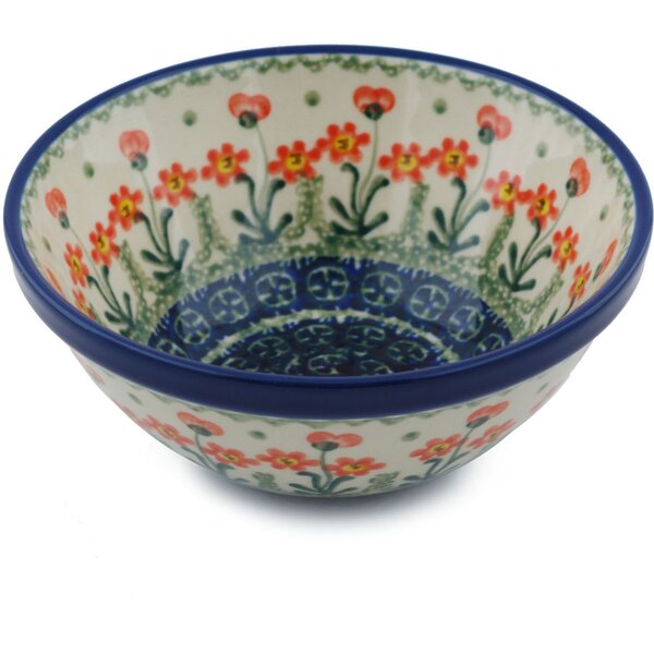 Red Barrel Studio® Polish Pottery Stoneware 13 oz Salad Bowl | Wayfair