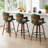 Hocking 360° Swivel Upholstered Counter Stool With Wood Frame-271096298-271096292