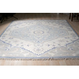 Hand Knotted Wool Floral Area Rug