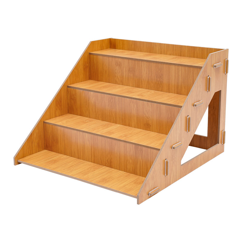 Iacovelli 4 Tier Wooden Tabletop Display Stand Retail Display Rack