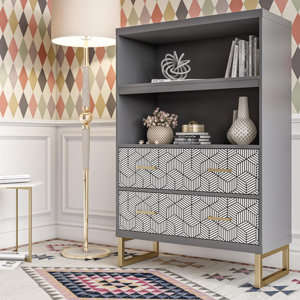 Scarlett 47.25" H x 27.99" W Standard Bookcase
