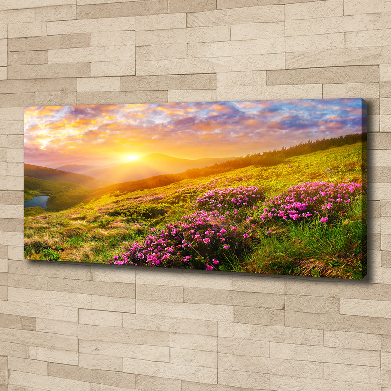 Sunset Mountains - Wrapped Canvas Print