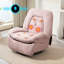 300lbs Electric Massage Swivel Recliner With Heat & Voice Control - Wide Seat Oversized Padded Power Recliner With Lumbar Pillow, Fabric Massaging Chair For Adults-1428066322