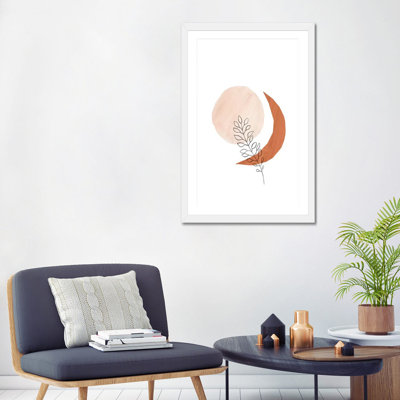 Soleil, lune et plante - reproduction d'art