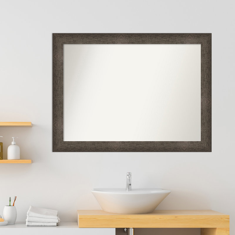 Miroir mural Aydrianna, Rectangle, Bronze, 32,5 po x 43,5 po
