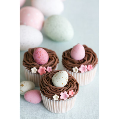 Easter Cupcakes by RuthBlack - Wrapped Canvas Print