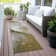 Machine Washable Indoor/Outdoor Xhevrie Green Rug