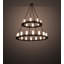 Lustre 54 lumières à deux niveaux 54 "de large Wolfsberg
