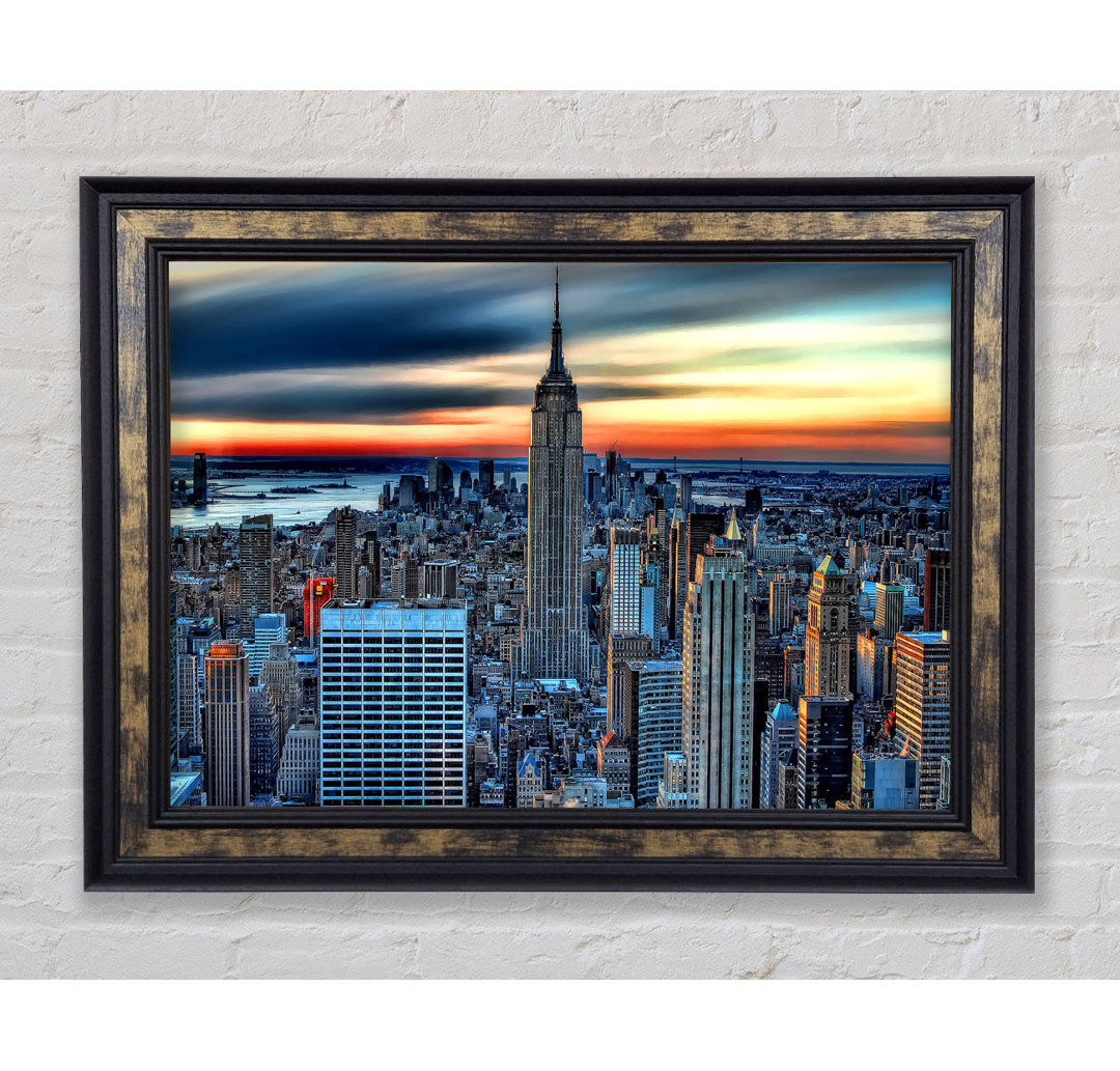 New York City On Top Of The World - Einzelne Bilderrahmen Kunstdrucke