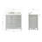 Cambridge 37'' Single Bathroom Vanity with Carrara Marble Top-26337880-132471783