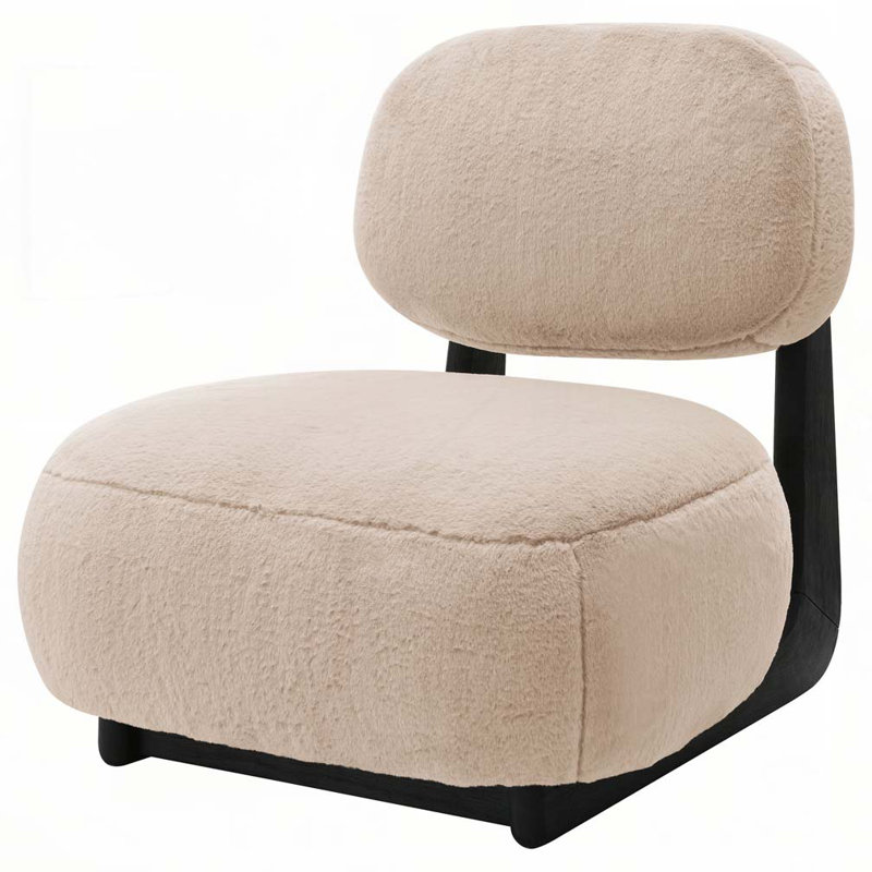 Fauteuil d'appoint rembourré sans accoudoirs
