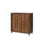 Armoire à chaussures fonctionnelle avec finition chêne moderne - 4 compartiments pour une gestion efficace Support élégant 3 tablettes réglables