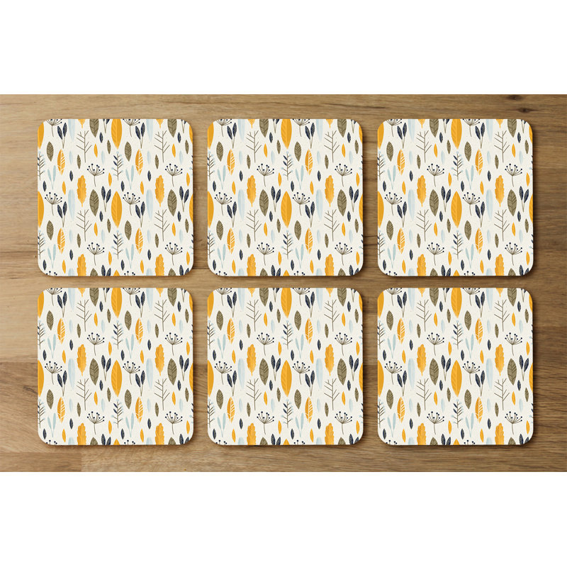 Square 6 Piece Coaster Set