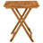 vidaXL Folding Patio Table, Round Side Table, Weather-Resistant, Solid Wood,  27.6" x 27.6" x 29.5" Brown